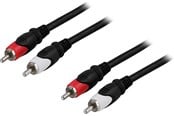 Kabelordner/Kabelstrømpe - Deltaco 2 x RCA male - 2 x RCA male cable 2 m - MM-110