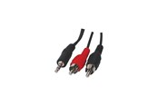Lydkabel - InLine 2 x RCA male - 3.5 mm male cable 5 m - MM-142