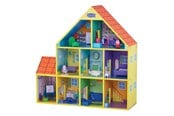 Treleker - Spectron Peppa Pig Wooden Dollhouse with 9 Rooms - GP27952