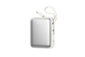 Nødlader - Joyroom JR-PBF27 10000mAh 22.5W Powerbank with Built-in USB-C and Lightning Cables - White Nødlader - Hvit - 10000 mAh - JR-PBF27_W