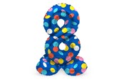 Leketøy - Folat BV - Standing Foil Balloon Colorful Dots Number 8 - 72cm - 63978