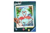 Kreative leker - Ravensburger CreArt Paint by Numbers - Flamingo Love - 289912