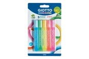 Hobbyartikler - Giotto Decor Glitter Glue Neon 5 pcs BL - 11-545300