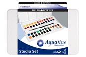 Arts & Crafts - Tilbehør - Daler-Rowney Aquafine Watercolour Studio Set 48 col - 16-131900201