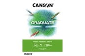 Arts & Crafts - Tilbehør - Canson Graduate White Drawing Pad A3 160G 30 SH - 17-400110366