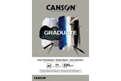 Arts & Crafts - Tilbehør - Canson Graduate Mixed Media Pad Grey A4 220G 30 SH - 17-400110371