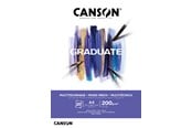 Arts & Crafts - Tilbehør - Canson Graduate Mixed Media Pad A4 200G 20 SH - 17-400110377