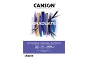 Arts & Crafts - Tilbehør - Canson Graduate Mixed Media Pad A3 200G 20 SH - 17-400110378