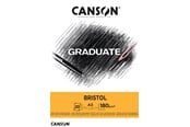 Arts & Crafts - Tilbehør - Canson Graduate Bristol A3 180G Pad 20 SH - 17-400110384