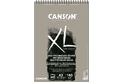 Arts & Crafts - Tilbehør - Canson XL Sand Grain A3 160G Grey Spiral 40 SH - 17-400110396