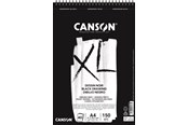 Arts & Crafts - Tilbehør - Canson XL Dessin Noir DS A4 150G Spiral 40 SH - 17-400039086