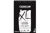 Arts & Crafts - Tilbehør - Canson XL Dessin Noir DS A3 150G Spiral 40 SH - 17-400039087
