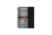 Arts & Crafts - Tilbehør - Canson One Art Book 21.6x27.9 cm 100G Spiral 80 SH Portrait - 17-400039212