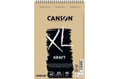 Arts & Crafts - Tilbehør - Canson XL Kraft LD A5 90G Spiral 40 SH - 17-400082832