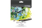 Skrive- & Tegneverktøy - Lyra Aqua Brush Duo Marker 12 pcs - 1-6521120