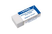 Skrive- & Tegneverktøy - Lyra Plastic Eraser Sleeved White 30-pack - 1-7413300