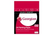 Arts & Crafts - Tilbehør - Daler-Rowney Georgian Oil Paper Pads 12 Sheets 290G 12x9" - 16-403611700