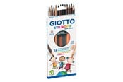 Skrive- & Tegneverktøy - Giotto Stilnovo Skin Tones 12 pcs - 11-257400