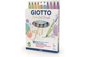 Skrive- & Tegneverktøy - Giotto Turbo Soft Brush Pastel Colours 10 pcs BL - 11-426900