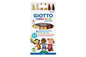 Skrive- & Tegneverktøy - Giotto Turbo Maxi Skin Tones 6 pcs BL - 11-527000