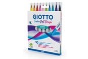 Skrive- & Tegneverktøy - Giotto Turbo Soft Brush Intense Colours 10 pcs BL - 11-426800