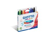 Skrive- & Tegneverktøy - Giotto Cera Wax Crayons Maxi 12 pcs BL - 11-291200
