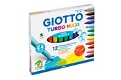 Skrive- & Tegneverktøy - Giotto Turbo Maxi 12 pcs - 11-454000