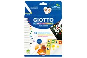 Skrive- & Tegneverktøy - Giotto Decor Materials Paint Markers 12 pcs BL - 11-453400