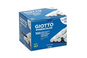 Skrive- & Tegneverktøy - Giotto Robercolor Chalks White Box 100-pack - 12-538800
