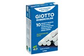 Skrive- & Tegneverktøy - Giotto Robercolor Chalks White Box 10-pack - 12-538700