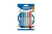 Hobbyartikler - Giotto Decor Glitter Glue Metallic 5 pcs BL - 11-545100