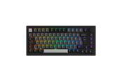 Tastatur - Akkogear 5075B Plus-S - Black&Silver - Akko Rosewood - Gamingtastatur - Uten numpad - Universal - Svart - 6925758632959