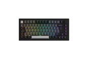 Tastatur - Akkogear 5075B Plus-S - Black&Silver - Akko V3 Lavender Purple Pro - Gamingtastatur - Uten numpad - Universal - Svart - 6925758633345