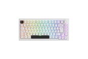 Tastatur - Akkogear 5075B Plus-S - Black&White - Akko V3 Lavender Purple Pro - Gamingtastatur - Uten numpad - Universal - Hvit - 6925758633338