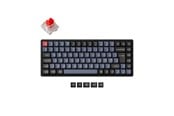 Tastatur - Keychron K2 Pro QMK/VIA Wireless RGB Hot Swap K Pro Red - Gamingtastatur - Uten numpad - Nordisk - Svart - K2P-J1P-BO