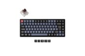 Tastatur - Keychron K2 Pro QMK/VIA Wireless RGB Hot Swap K Pro Brown - Gamingtastatur - Uten numpad - Nordisk - Svart - K2P-J3P-BO