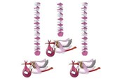 Leketøy - Folat BV - Pink Hanging Decoration 3 pcs. - 09266