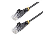 Nettverkskabel - StarTech.com patch cable - black - Svart - 0.25m - N6PAT25CMBKS