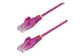 Nettverkskabel - StarTech.com patch cable - pink - Rosa - 0.25m - N6PAT25CMPKS