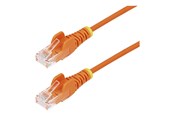Nettverkskabel - StarTech.com patch cable - orange - Oransje - 0.25m - N6PAT25CMORS