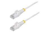 Nettverkskabel - StarTech.com patch cable - white - Hvit - 0.25m - N6PAT25CMWHS
