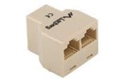 Nettverkskabel - Lanberg network splitter - brown - Brown - AD-RJ45-2RJ45-OU