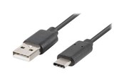 USB - Lanberg - USB-C cable - USB to USB-C - 1 m - CA-USBO-20CU-0010-BK
