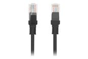 Nettverkskabel - Lanberg patch cable - 30 m - black RAL 9004 - Svart - 30m - PCU5-10CC-3000-BK