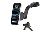 Mobil - Adaptere og ladere - Belkin BoostCharge car wireless charging holder - magnetic with air vent and dash mount + car power adapter - 15 Watt - WIC012HQBK
