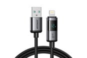 USB - Joyroom S-A16 Pro Prism Series 3A USB-A - Lightning Cable with Display 1.2m - Black - S-A16 PRO_AL