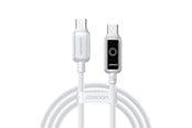 USB - Joyroom S-A55 StarFlight 100W USB-C - USB-C Cable 1.2m - White - S-A55 C-C 100W 1.2 white
