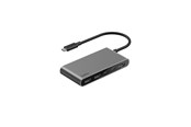 Dokkingstasjon - Belkin Connect 5-in-1 USB-C Hub with Dual USB-C Ports - Silver - AVC022HQSGY