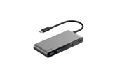 Dokkingstasjon - Belkin Connect 7-in-1 USB-C Hub with Dual USB-C Ports - Silver - AVC023HQSGY