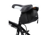 Sykkelutstyr - Wozinsky small bicycle saddle bag 0.6 l black (WBB8BK black) - 5907769300394